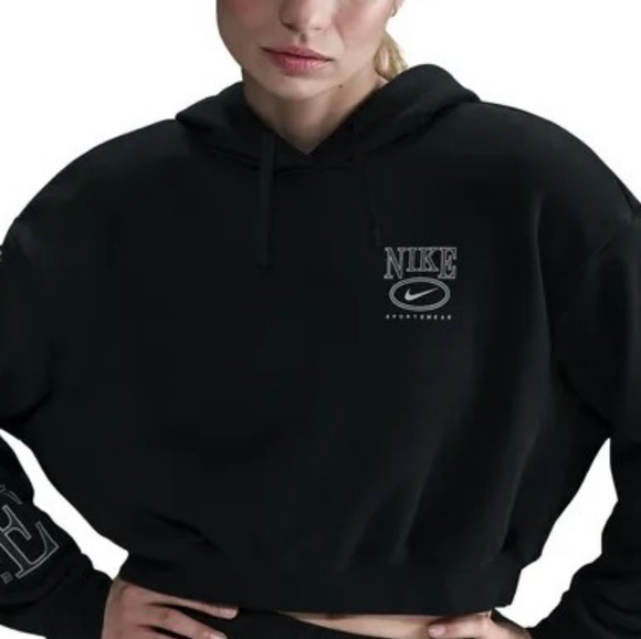 Nike Tops - Nike Sportswear Club FleeceWomen's Oversized Cropped Hoodie Size S
